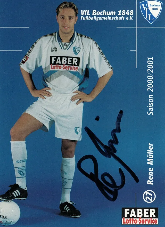 Autogrammkarte René Müller, VfL Bochum, Saison 2000/01