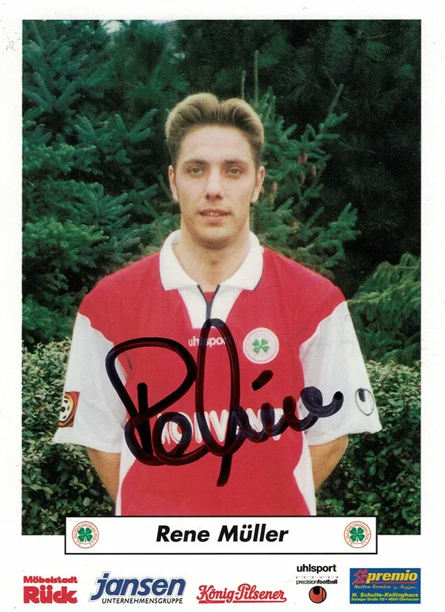 Autogrammkarte René Müller, RW Oberhausen, Saison 2001/02