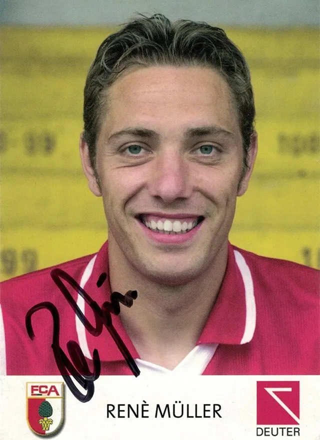 Autogrammkarte René Müller, FC Augsburg, Saison 2002/03