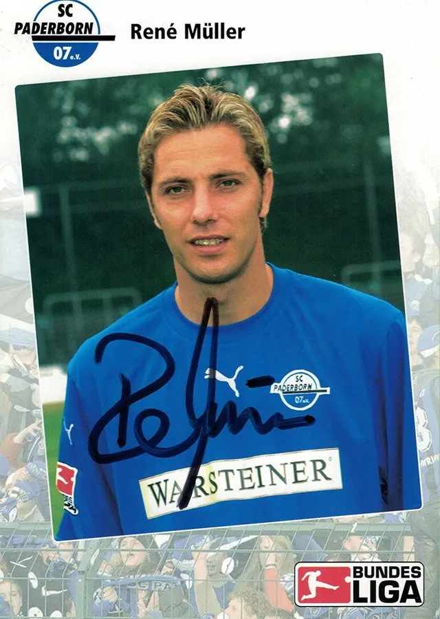 Autogrammkarte René Müller, SC Paderborn 07, Saison 2006/07